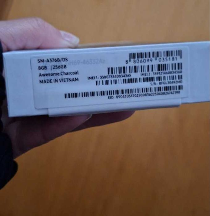 SAMSUNG GALAXY A37 5G 6.70 ", 256 GB, RAM 8 GB, 50+8+5 MP Awesome Charcoal