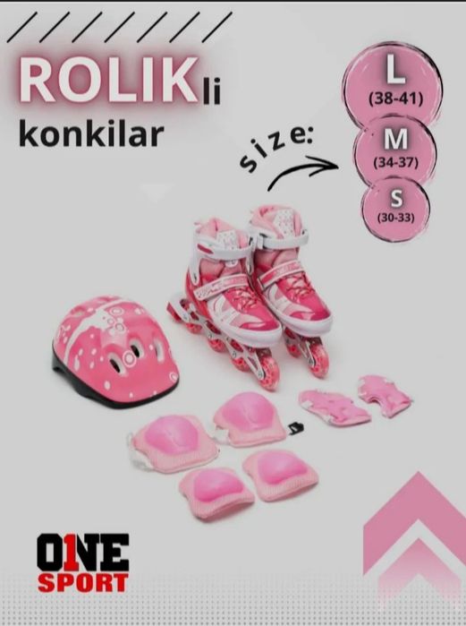 Bolalar va kattalar uchun rolikli konki