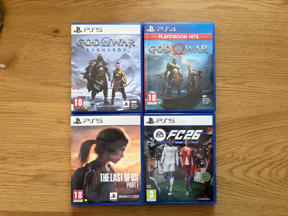 PS5 / PS4 Игри - God of War, God of War Ragnarok, The Last Of Us Part 1 Remastered, FC26