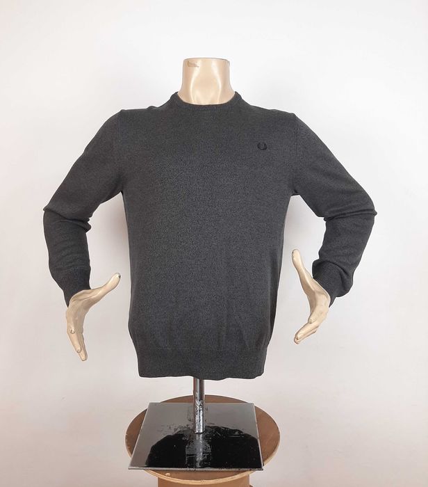 Fred Perry Crew Neck Sweater - Оригинален мъжки пуловер размер L