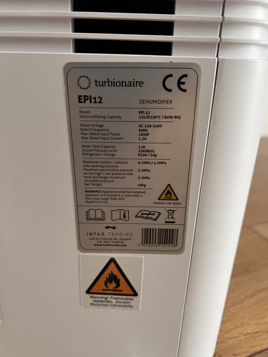 Dezumidificator Turbionaire EPI 12 WIFI