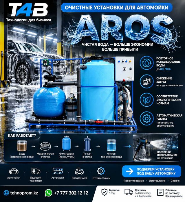 Cистема очистки воды для автомоек АРОС