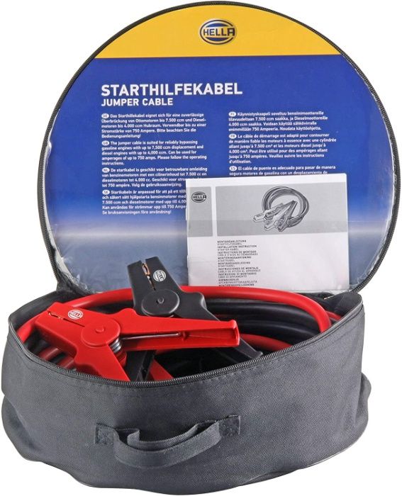 стартови кабели Hella, 12V/24V, Германия