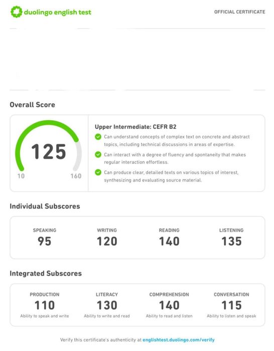 Помощь при сдаче Duolingo English Test