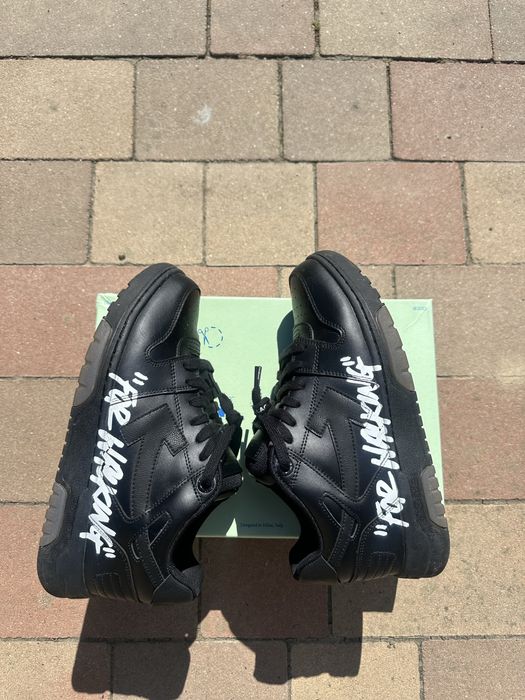 Off white out off office negru