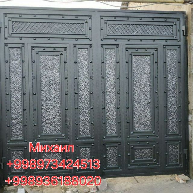 Железные Металлические Распашные ворота. Temir Darvoza.
