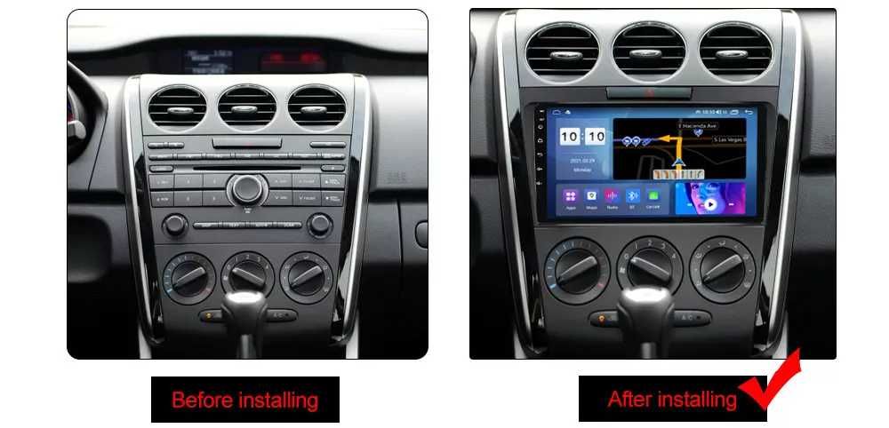 Navigatie Android 14 MAZDA CX 7 2006 - 15 1/8 Gb Waze CarPlay + CAMERA
