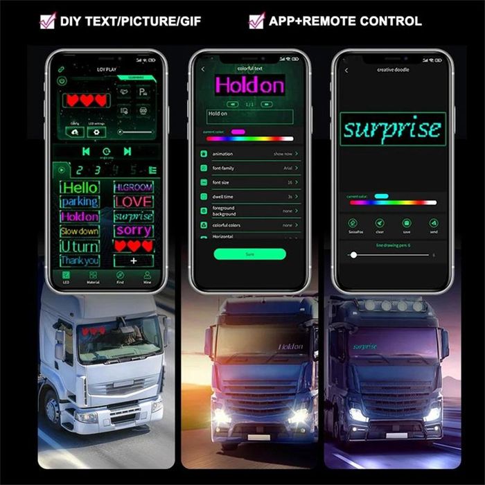 ЛЕД дисплей №5038-2 Динамичен LED мек екран Devil Eyes 35 11см