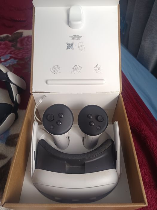 Meta Quest 3 512GB (Impecabil / Ca NOU) + Headstrap BOBOVR S3 Pro (Baterie & Ventilator)