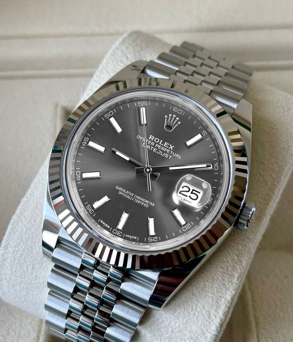 Мъжки механичен часовник Rolex Datejust silver black