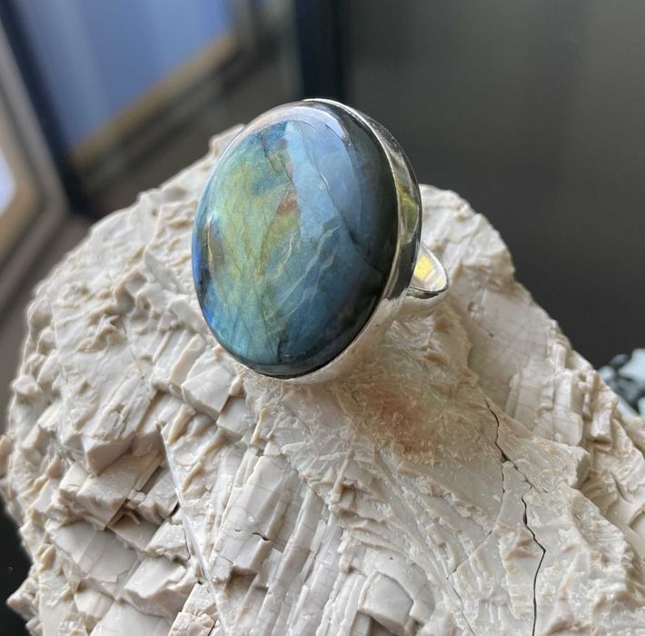 Inel Argint 925 cu Piatra Semipretioasa Labradorit