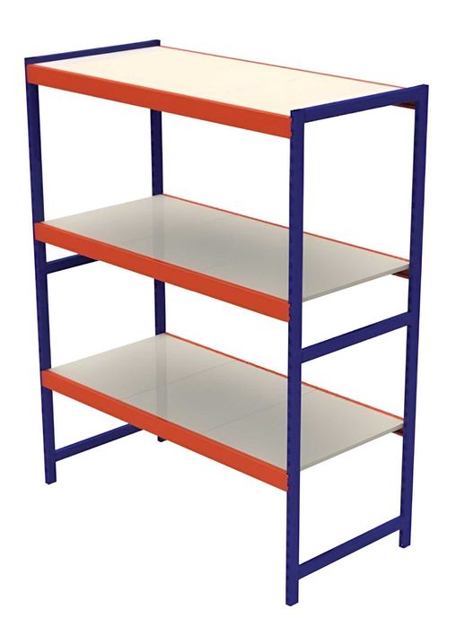 Метални стелажи за склад на 4 нива