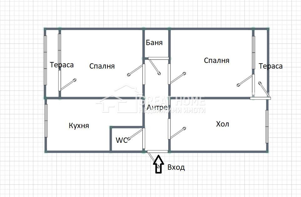 Продава се Четиристаен апартамент в Търговище, Изток 1 - 89 кв.м за 447 €/кв.м - Снимка #9