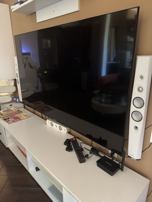 Телевизор Sony Bravia 75 инча с изгоряла подсветка.