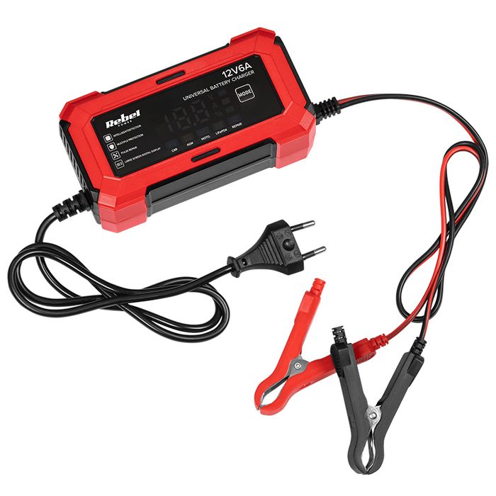 Redresor Auto Moto ATV 12V 6A, Incarcator Baterii 2-100Ah AGM, GEL,