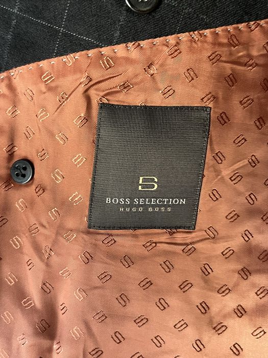 Sacou Hugo Boss Vintage patrate cu doua randuri de nasturi