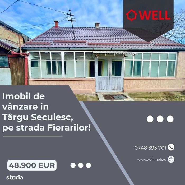 Imobil de vânzare în Târgu Secuiesc, pe strada Fierarilor!