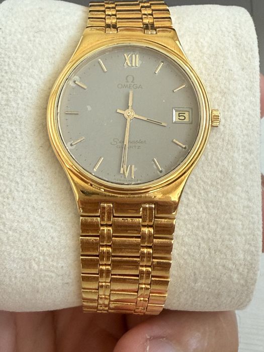ВРЕМЕННО ПРОМО - Omega Seamaster 34 mm Quartz Gold Plated