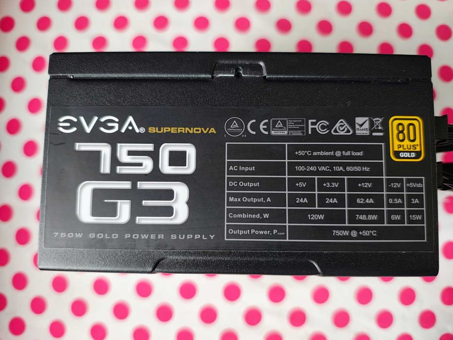 Sursa EVGA SuperNOVA 750 G3, 80+ Gold, 750W.