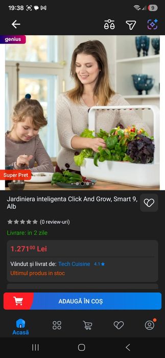 Jardiniera inteligenta Click&Grow Smart Garden 9