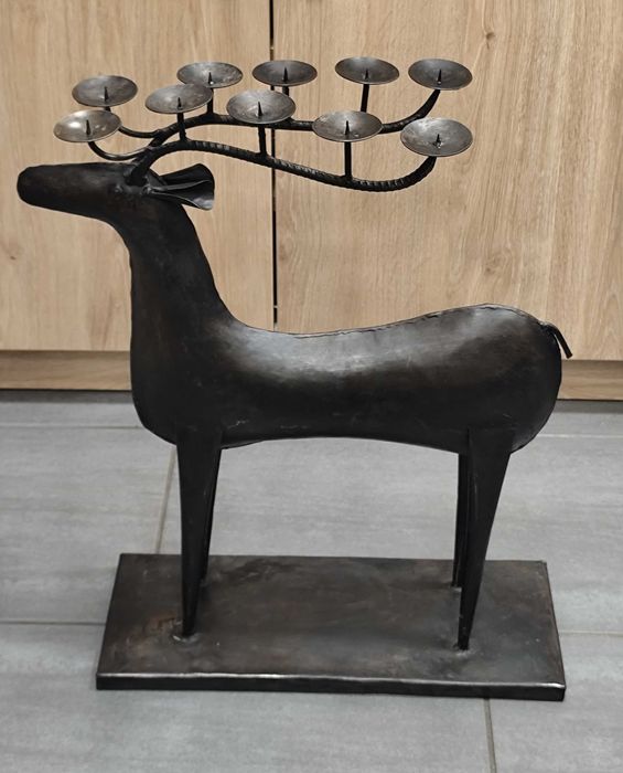 Метален Свещник / Елен / Австрия 1970г.