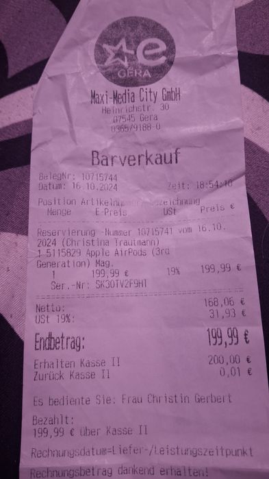 Căști Apple AirPods