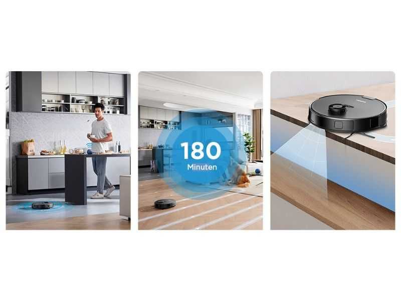 Робот Прахосмукачка с Моп EUREKA E10s, 4000Pa