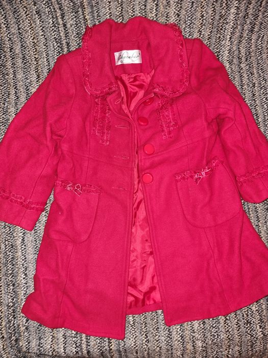 Коледна рокля и палто 110-116