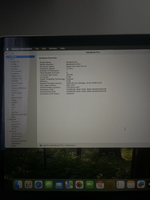 MacBook Pro 13” 2019 128GB