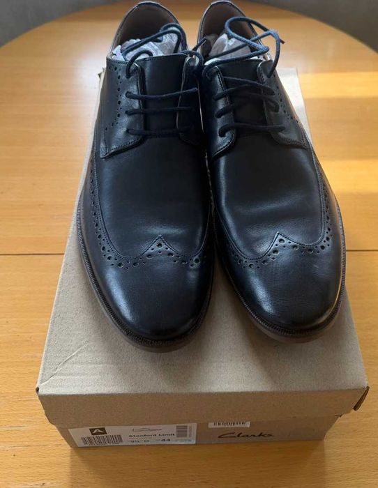 Clarks Stanford Limit, Navi Leather,Size:44