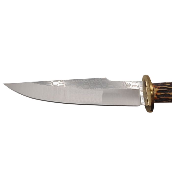 Cutit de vanatoare Bone Trace, 30.5 cm, otel, bej, teaca inclusa