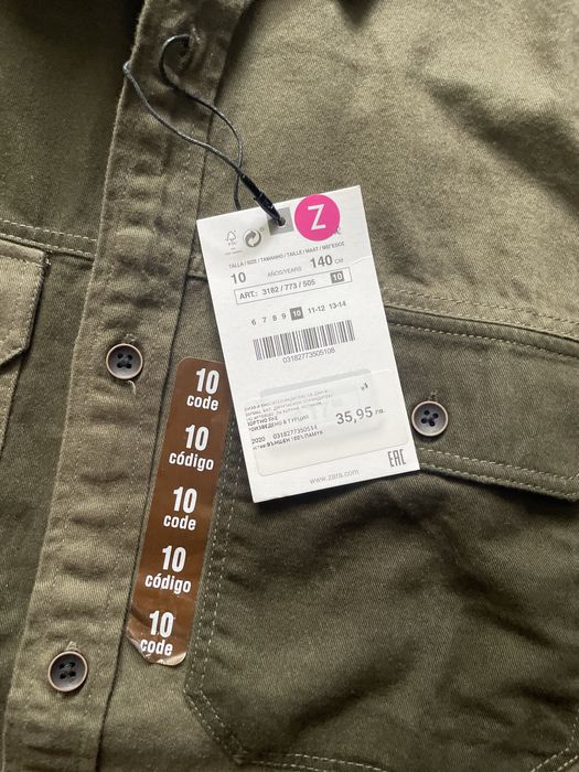 ZARA/Нови блузи/риза за момчета сета е 5бр ръст 140 общо за 17€
