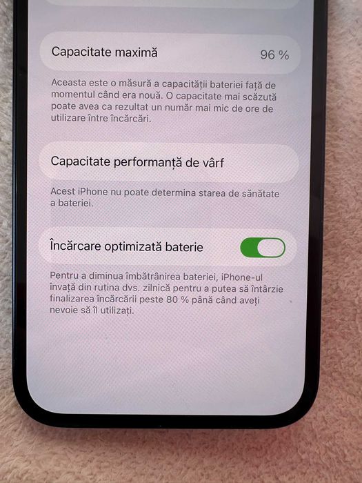Iphone 14 Negru 128 GB baterie 96% Negru Impecabil Liber de retea