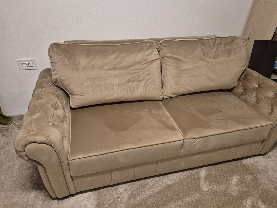 Vand canapea extensibila 2 locuri Eco Chester, bej