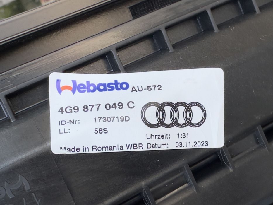 Панорама AUDI A6 C7 4G Комби 4G9877049C