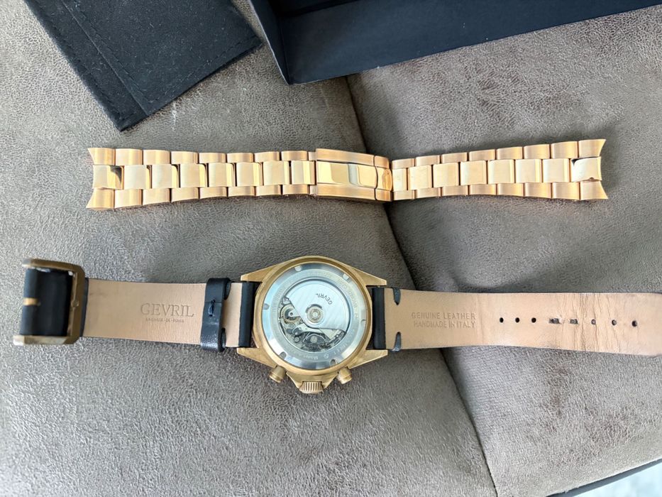 Gevril Wall Street Swiss Automatic Chronograph