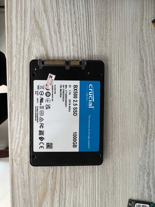 Crucial BX500 SATA 1000GB (1TB) — Надежный SSD накопитель