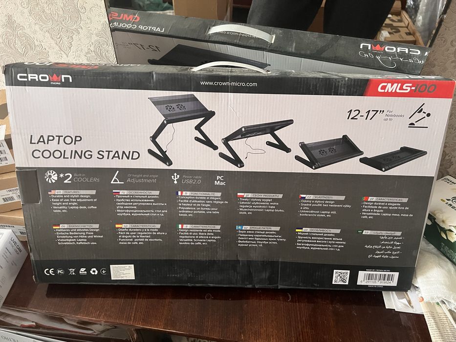 Подставка под ноутбук с охлаждением.