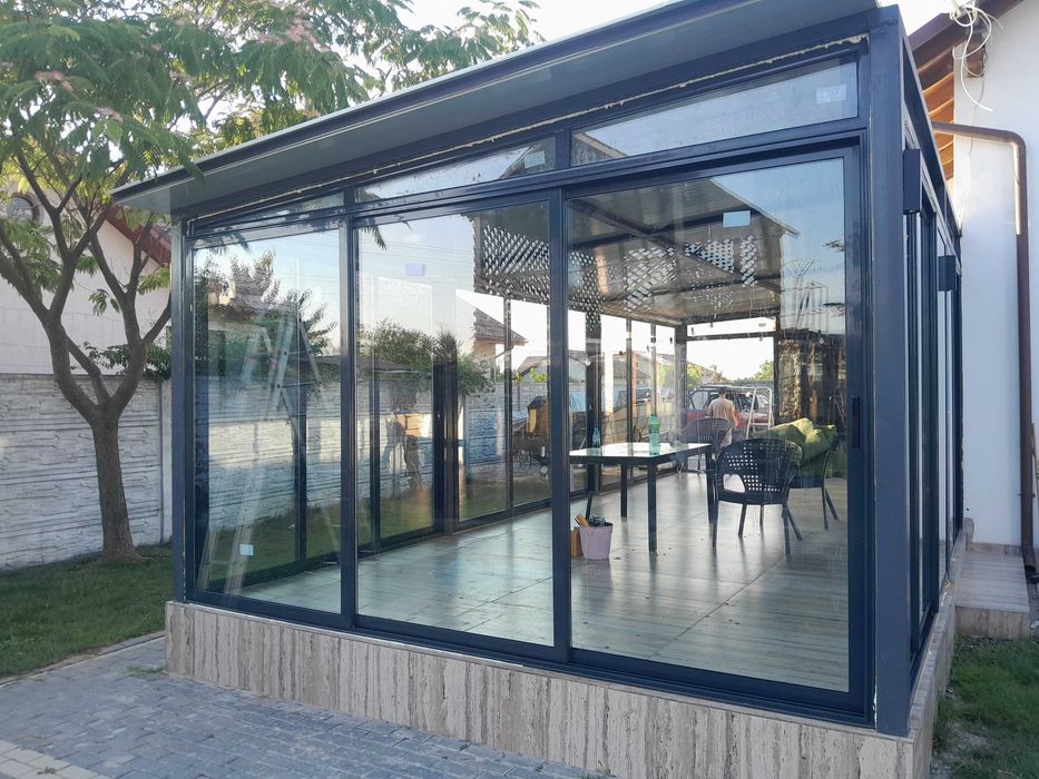 Inchidere terasa glisanta aluminiu