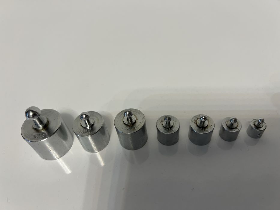 Set 7 bucati Greutati mici cantar din inox