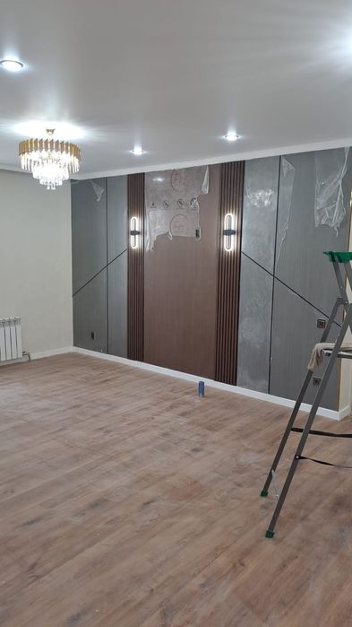 Ремонт под ключ .клеим обой левкас.