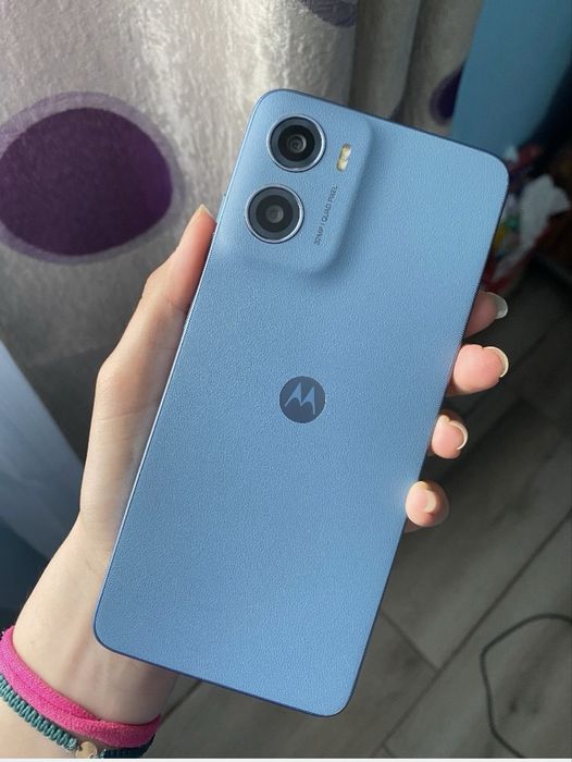 vând motorola albastru impecabil