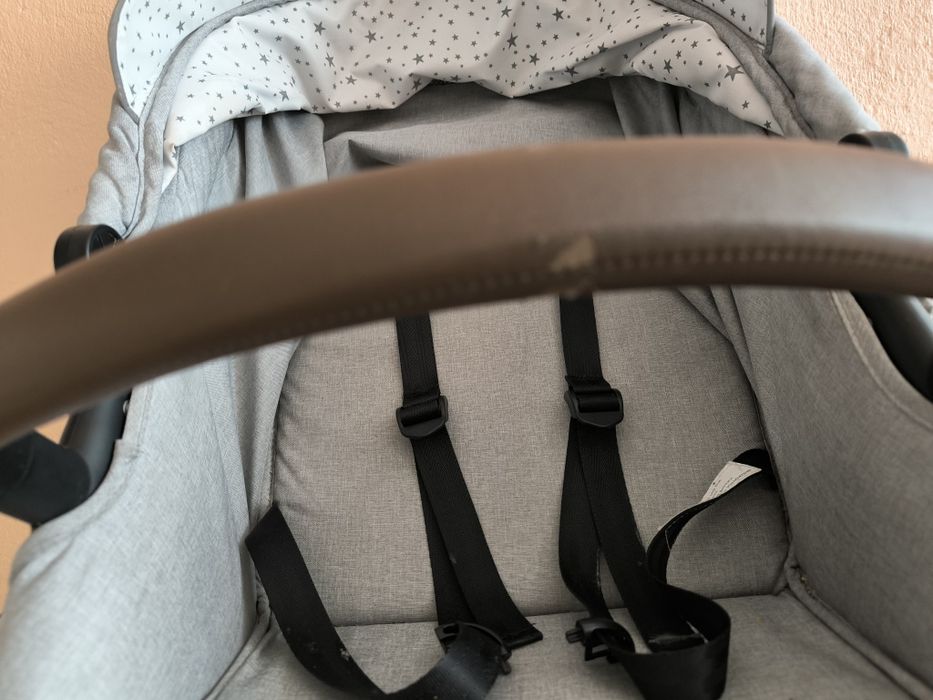 бебешка количка 3в1  Loreli Crista -столче за кола, зимен и летен кош