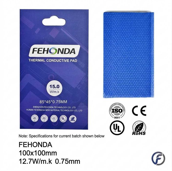 Термопрокладка FEHONDA 100x100mm 0.75mm (12.7 W/m·K)