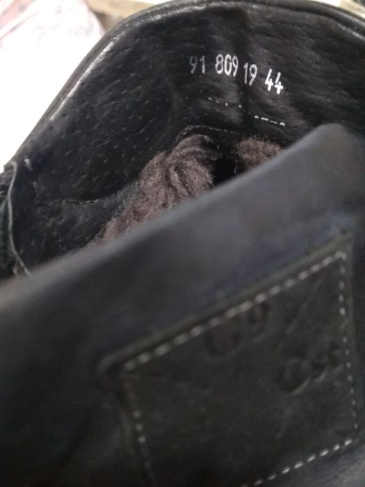 Зимние , кожа(нубук), натуральный мех, ботинки 44 разм