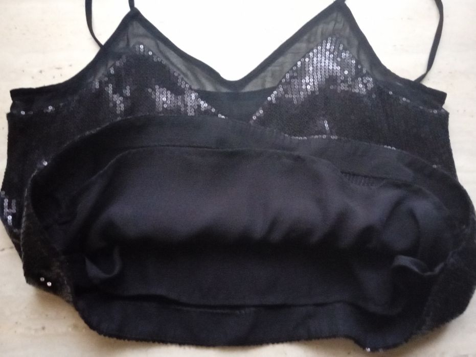 Top sexy cu paiete/măsură S/H&M