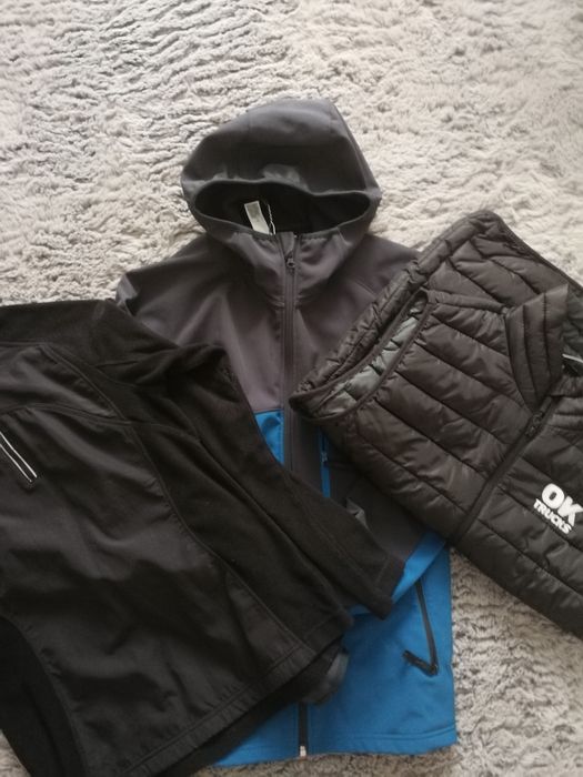 Lot haine sport:Geaca sport, vesta, polar 8-10ani