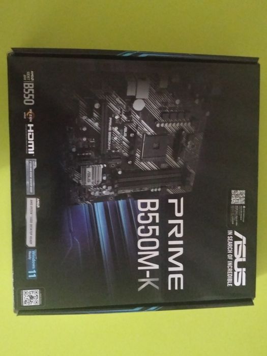 Продам материнскую плату Asus prime B550M-K
