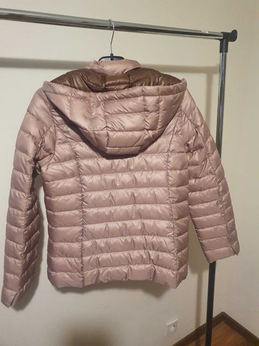 Geaca / canadiana dama MANGO matlasata roz pudrat mar XS NOUA