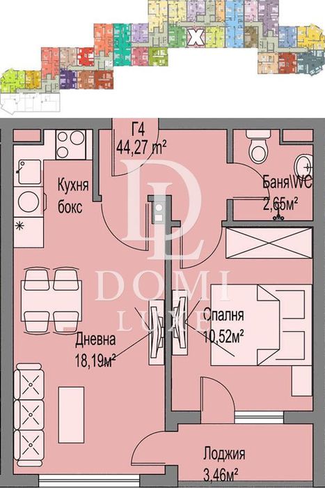 Продава се Двустаен апартамент в Бургас, Меден рудник - зона А - 55 кв.м за 908 €/кв.м - Снимка #1